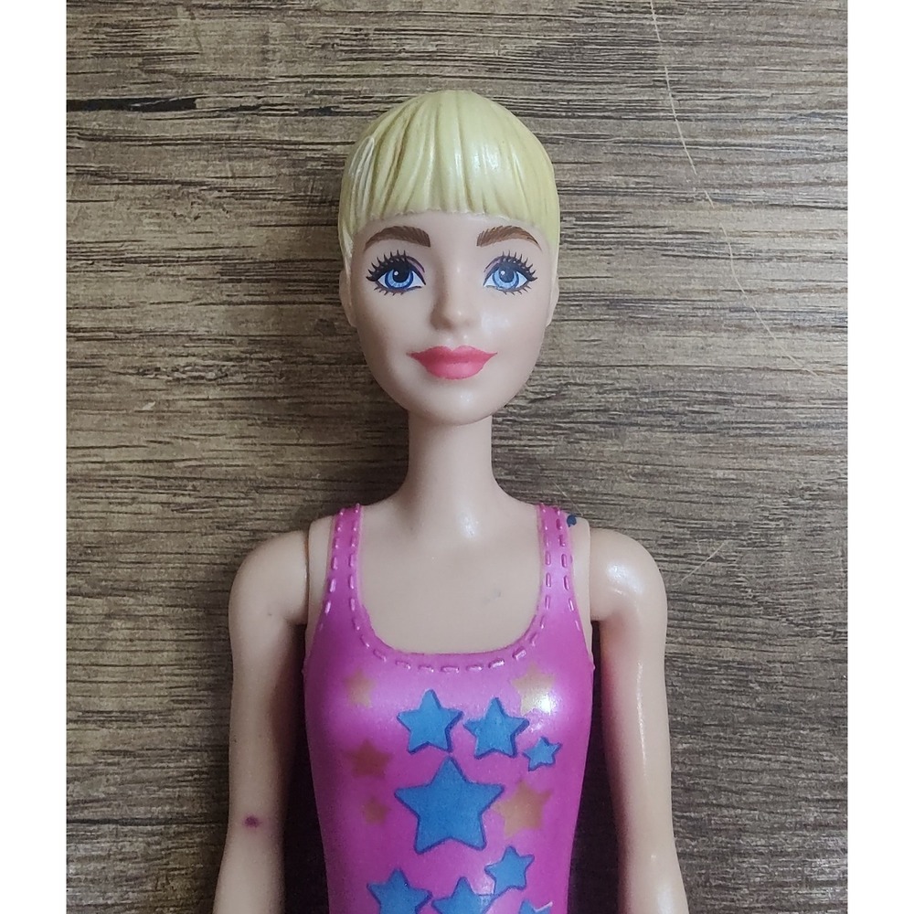 Barbie Color Reveal Color Block Series Pink Tones Blonde Doll Blue Eyes D75
